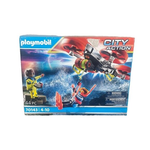 Playmobil City Action Diver Rescue With Drone Building Set 70143 NEW - Picture 1 of 7